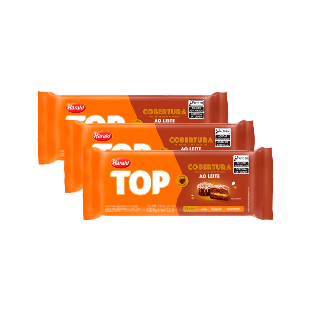 Imagem do produto Cobertura Barra Harald Top 1,05Kg - Ao Leite