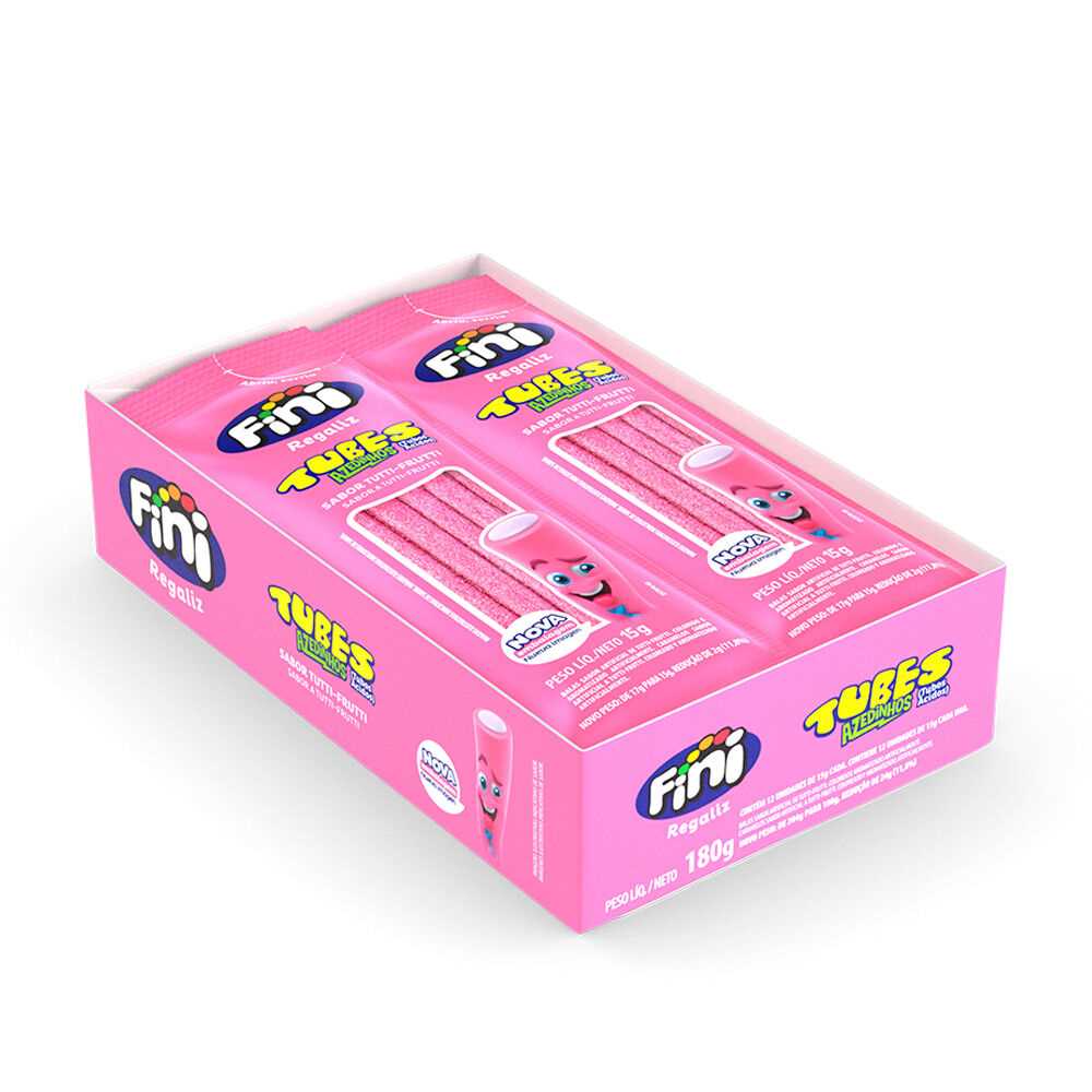 Imagem do produto Bala Tubes Fini 15g - Tutti Frutti Cítrico
