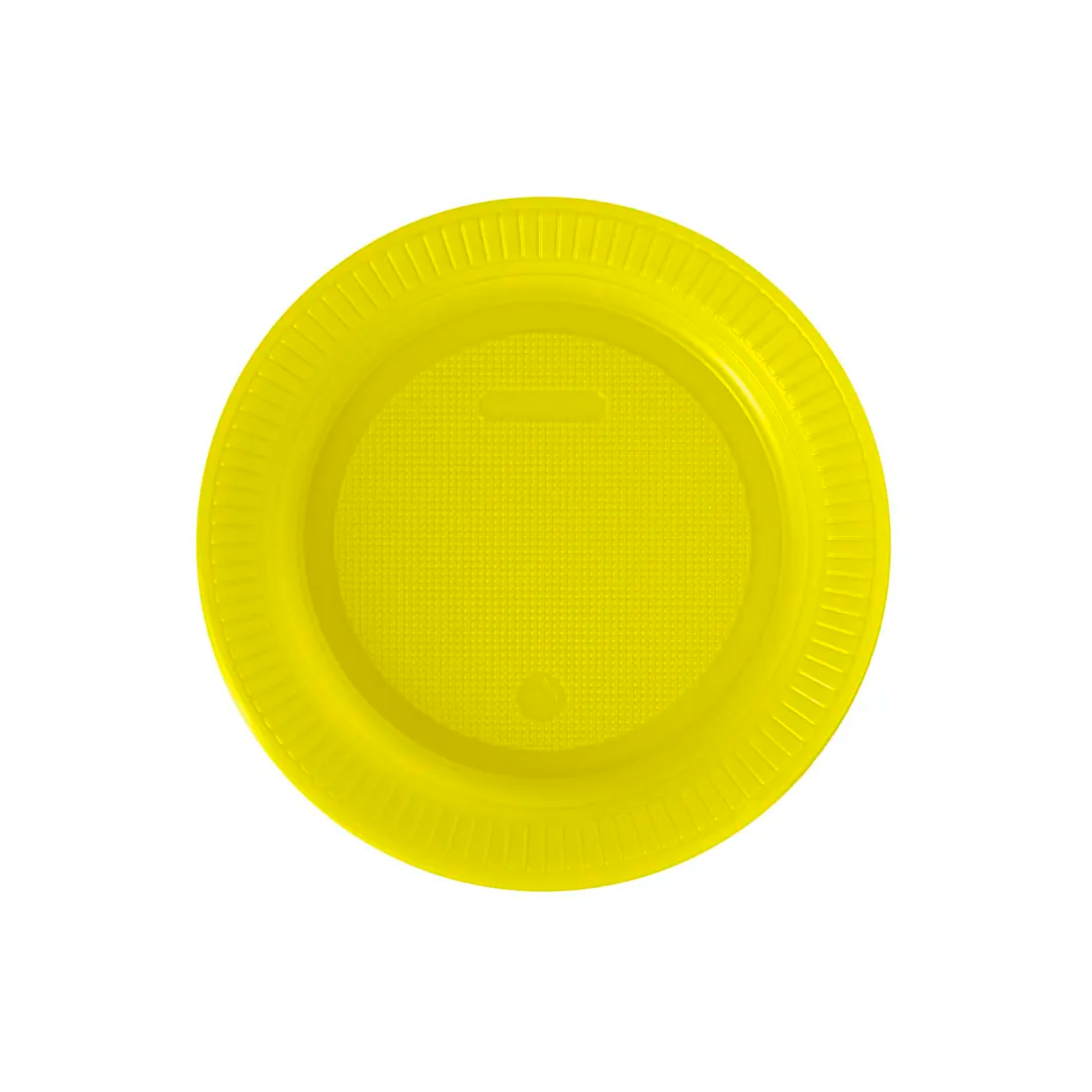 Imagem do produto Prato Plástico Pr 15 50x10 Bello Festa - Amarelo