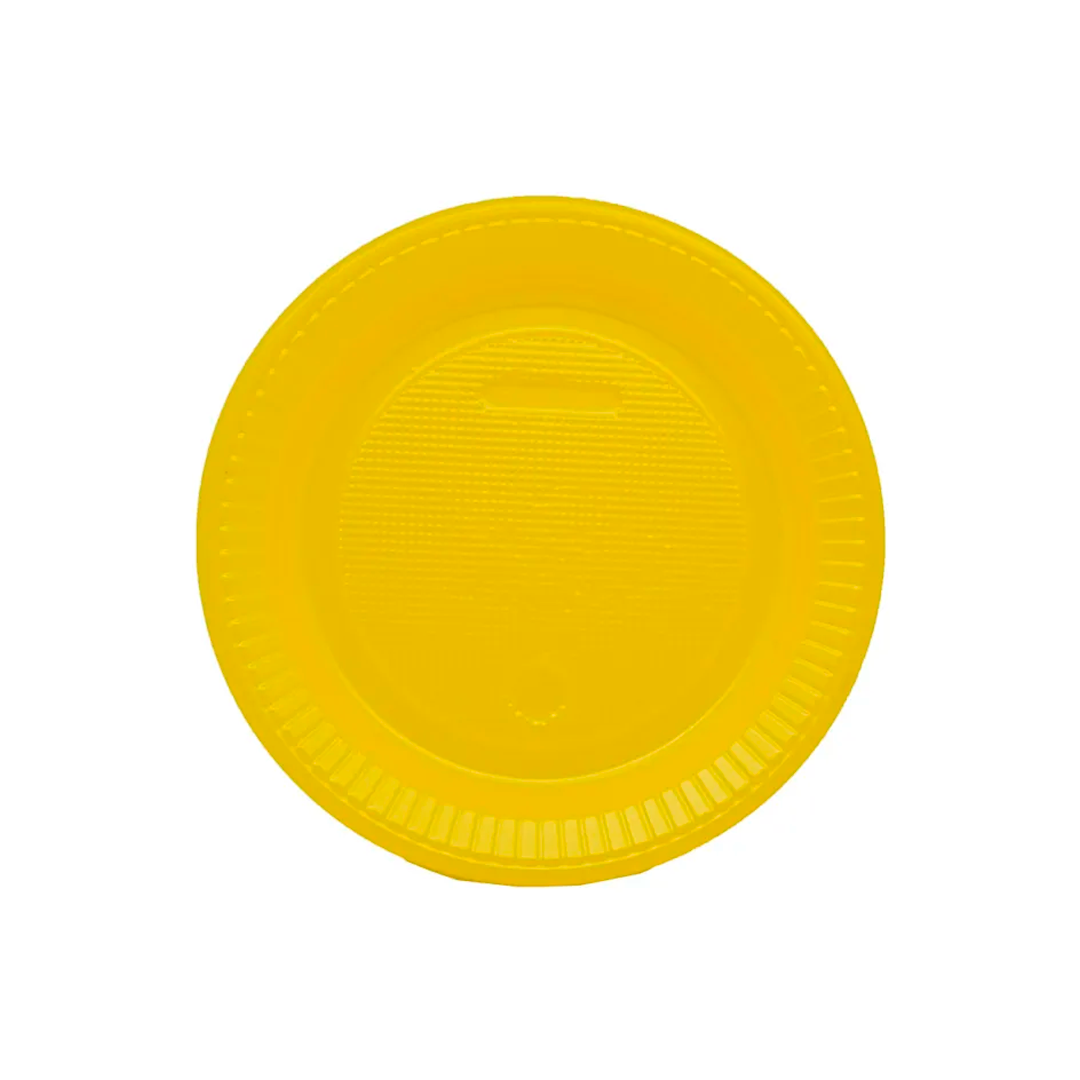 Imagem do produto Prato Plástico Pr 15 50x10 Bello Festa - Amarelo Pérola