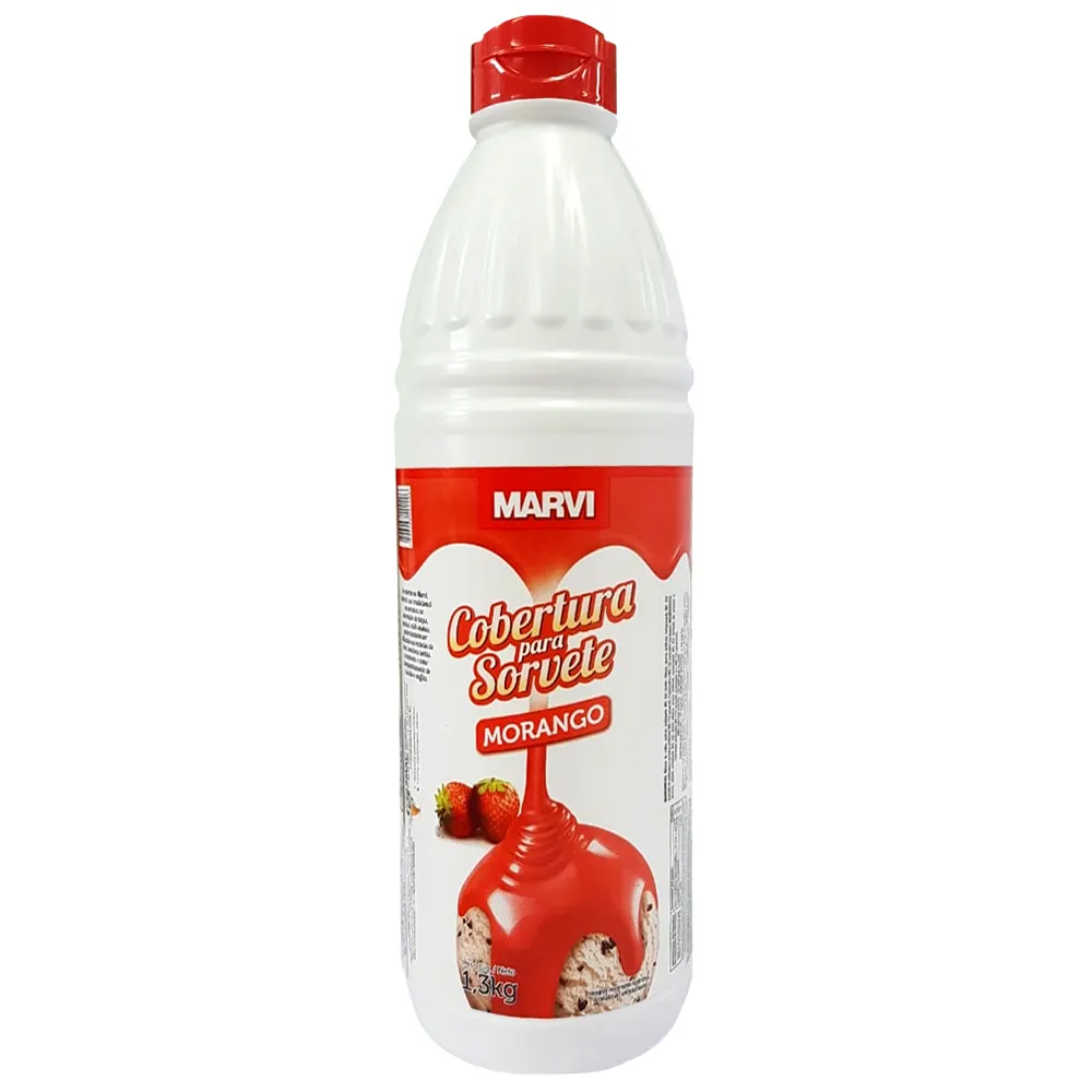 Imagem do produto Cobertura Para Sorvete Marvi 1kg - Morango