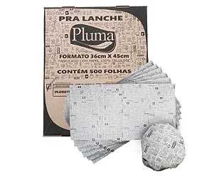Imagem do produto Embalagem Para Lanche Impresso 36x45 25gm Com 500 Pluma