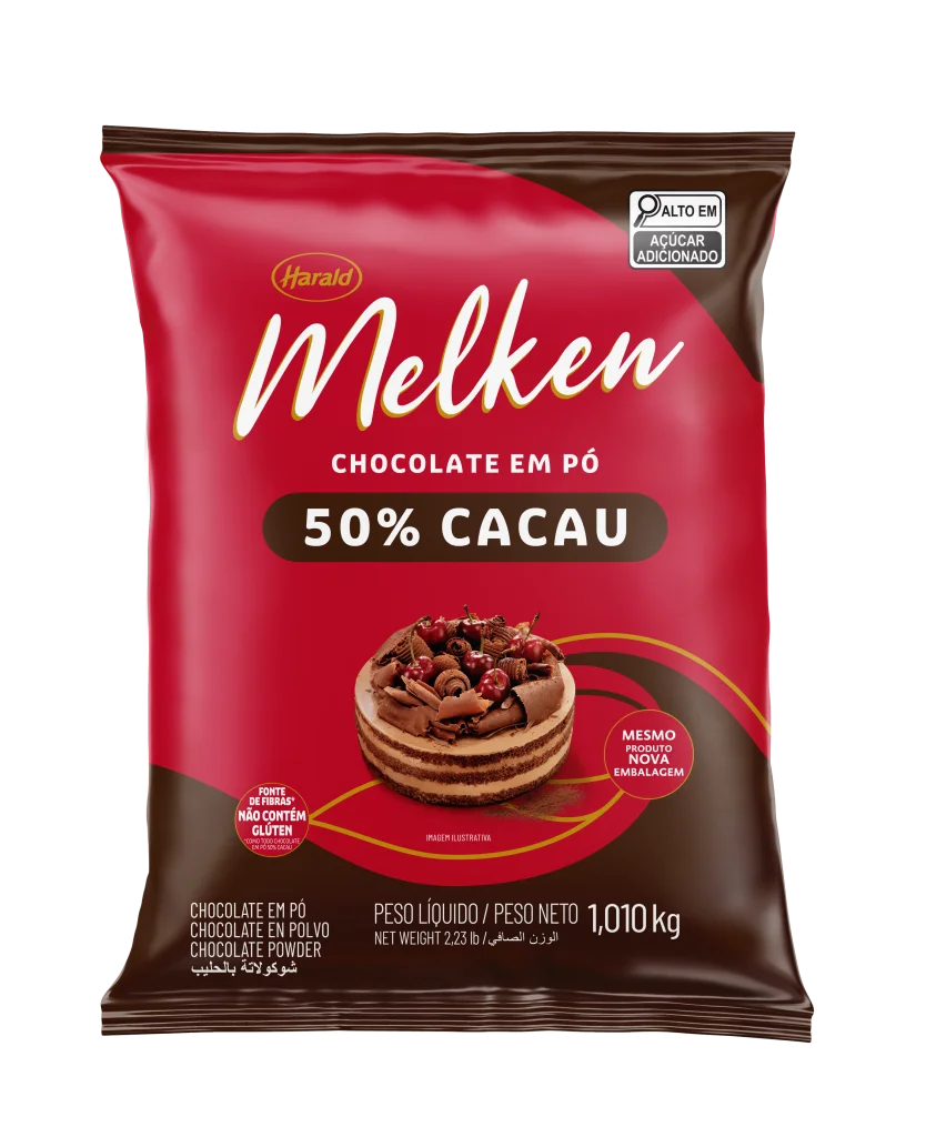 Imagem do produto Chocolate Em Pó Melken 1,010Kg - 50% Cacau