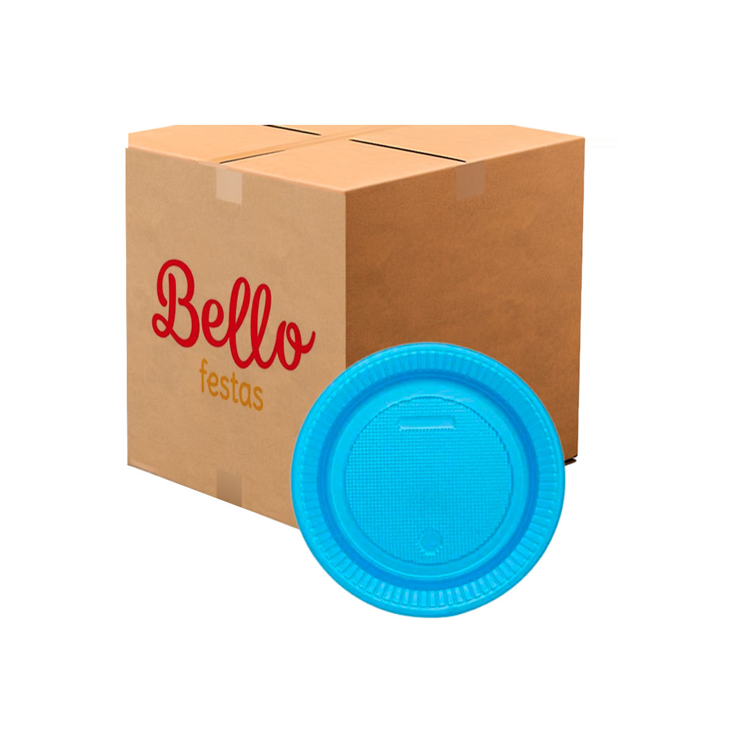 Imagem do produto Prato Plástico Pr 15 50x10 Bello Festa - Azul Perolado