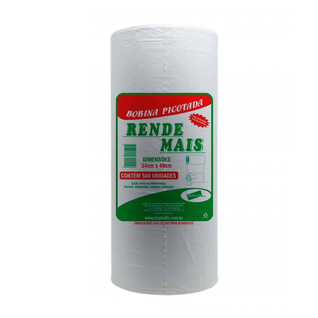 Imagem do produto Bobina Rende Mais Rioplastic 34X49 C/500 Un