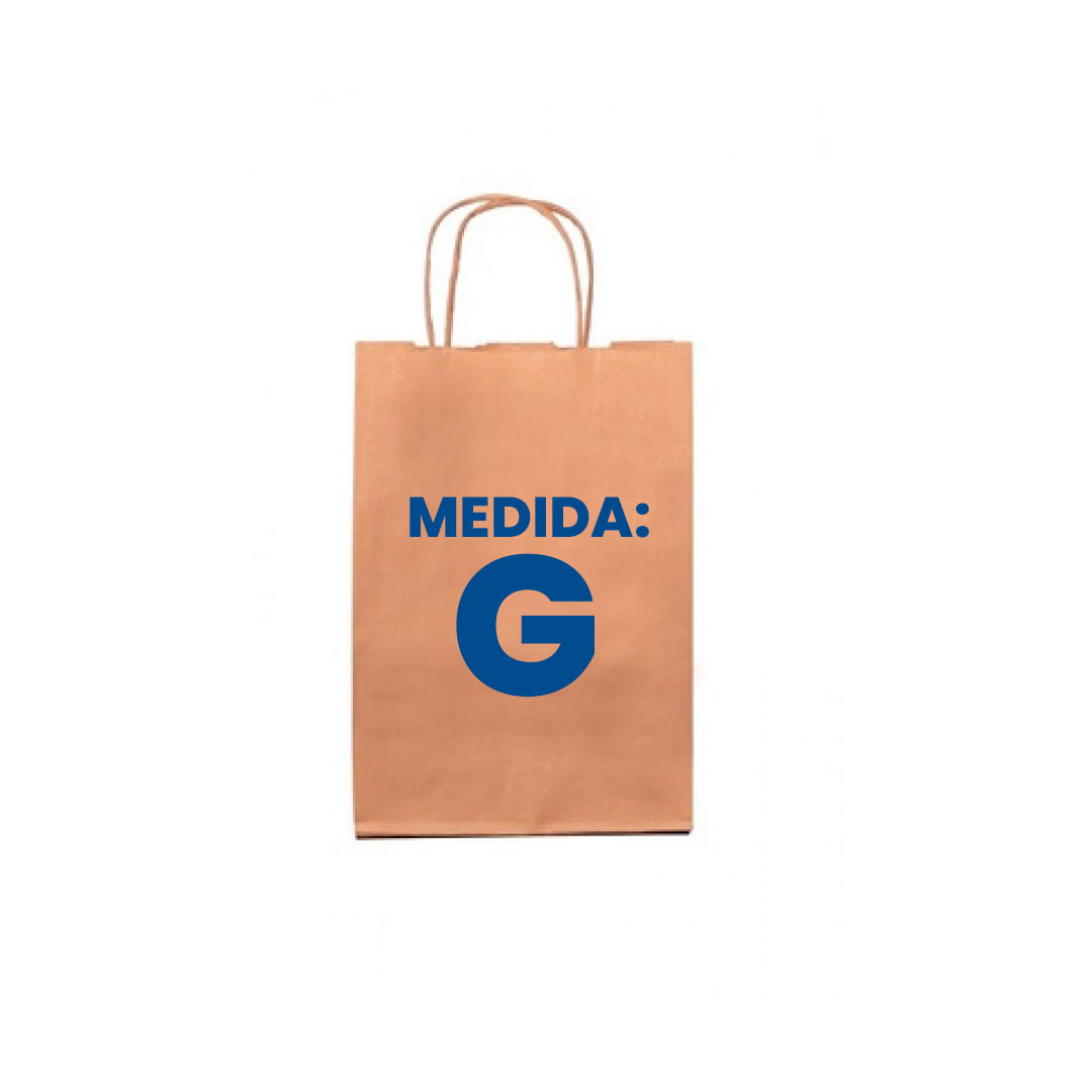 Imagem do produto Sacola Kraft Natural Com 50 Chiara - G