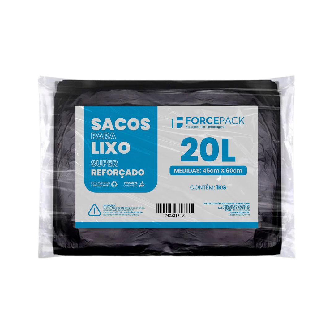 Imagem do produto Saco Lixo Reforc 20L C/1Kg Forcepack