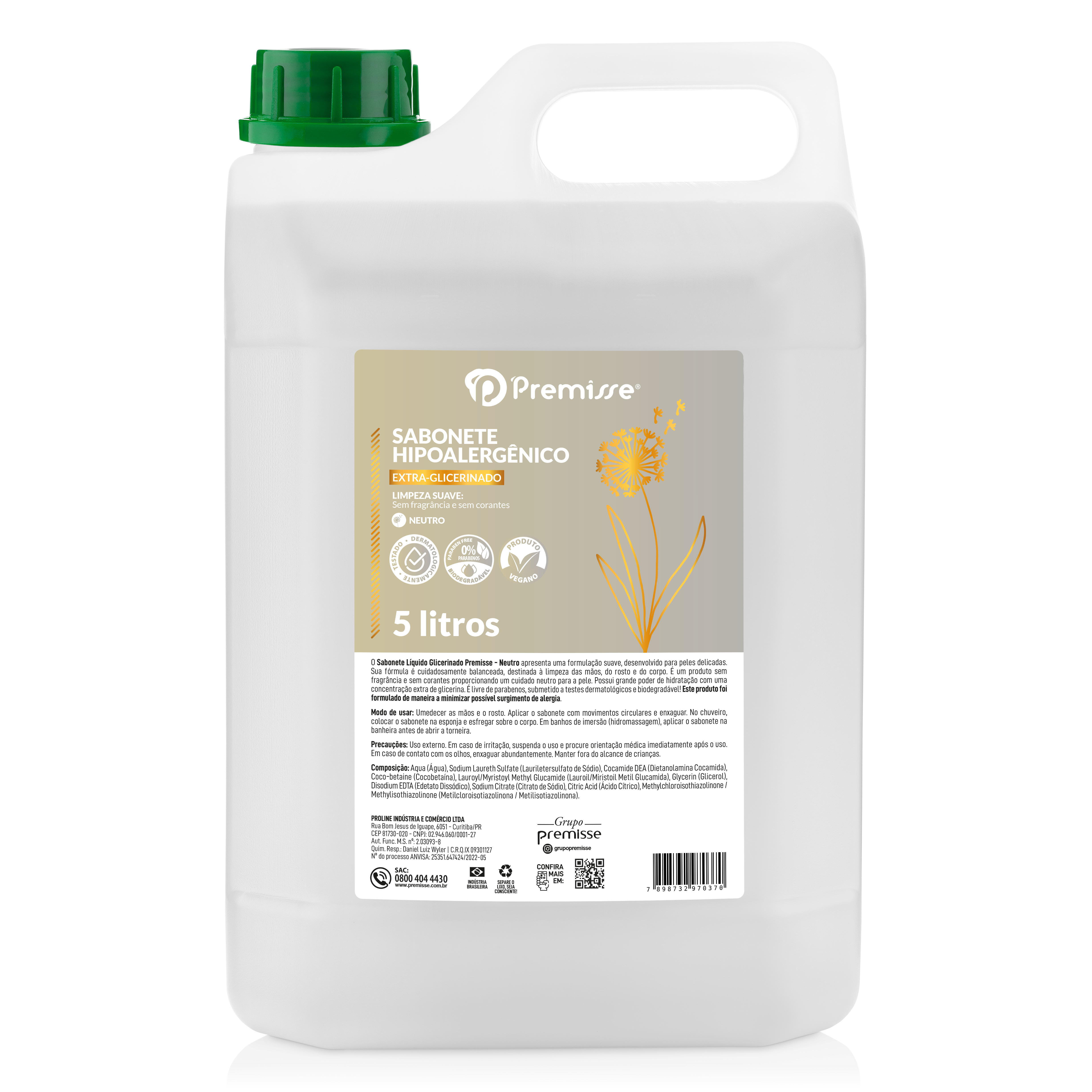 Imagem do produto Sabonete Líquido Premisse 5L - Neutro