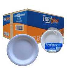 Imagem do produto Prato Isopor Raso 23cm 10X20 Totalplast