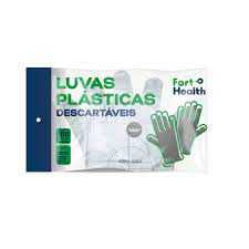 Imagem do produto Luva Plástica Descartável Fort Health C/100