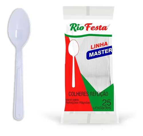 Imagem do produto Colher Refeição 20X50 Rio Festas - Branco