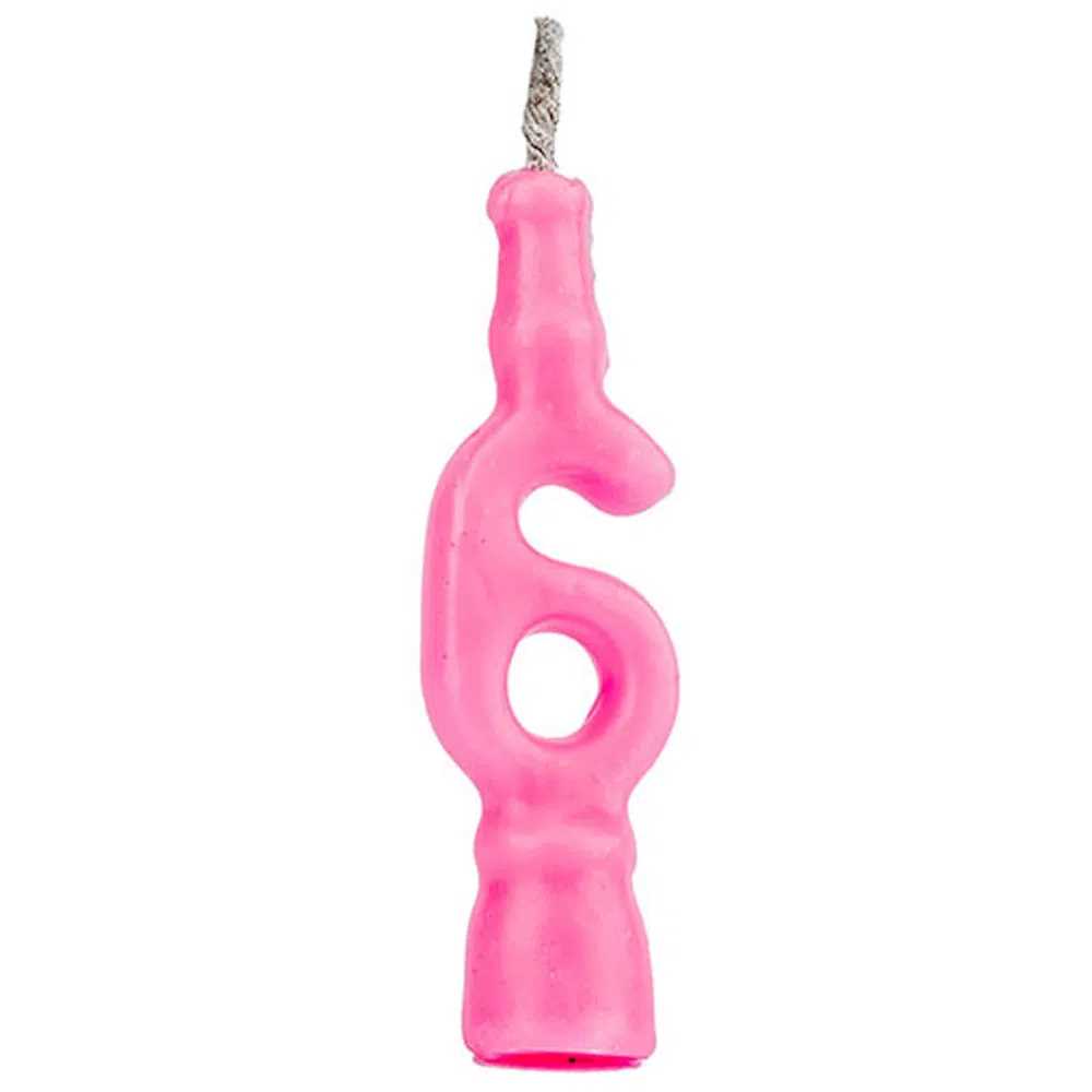 Imagem do produto Vela Aniversario Teimosa N6 Regina - Rosa