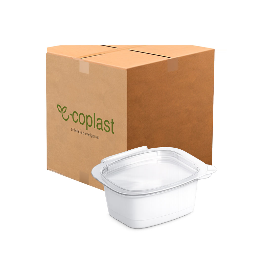 Imagem do produto Eco 695 A Ecoplast Pote Molho Retang 30 Ml - Branco