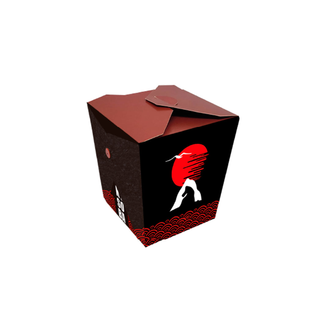 Imagem do produto Caixa Yakisoba M   850 Ml C/50 Salvi - Preto
