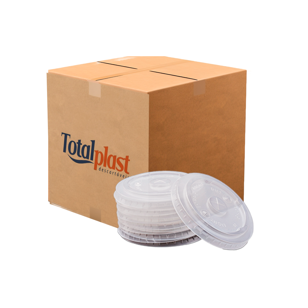 Imagem do produto Tampa Copo 400/440/500/550 Pp Totalplast - Com Furo