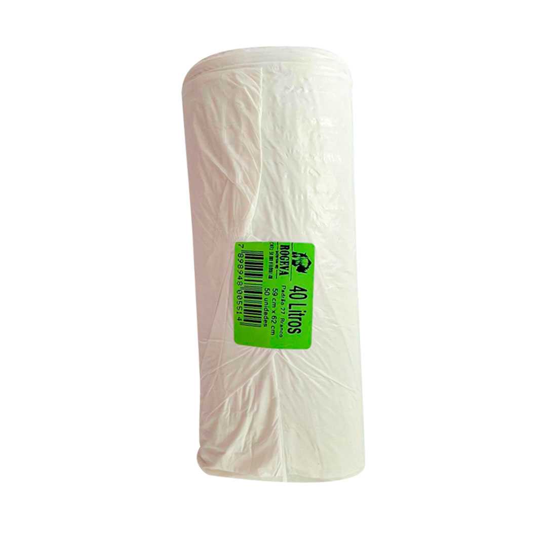 Imagem do produto Saco Lixo Rolo 40L Branco C/50 Rogeva