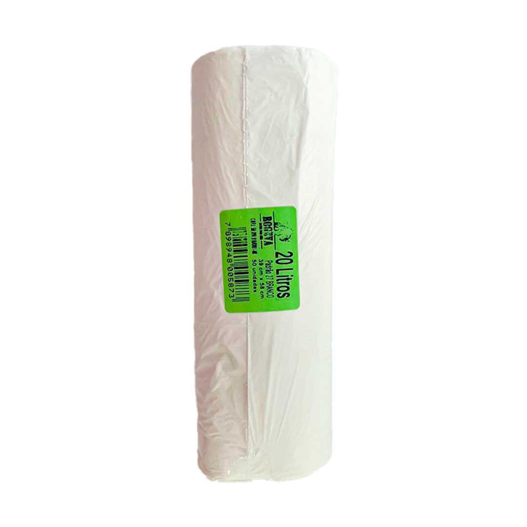 Imagem do produto Saco Lixo Rolo 20L Branco C/50 Rogeva
