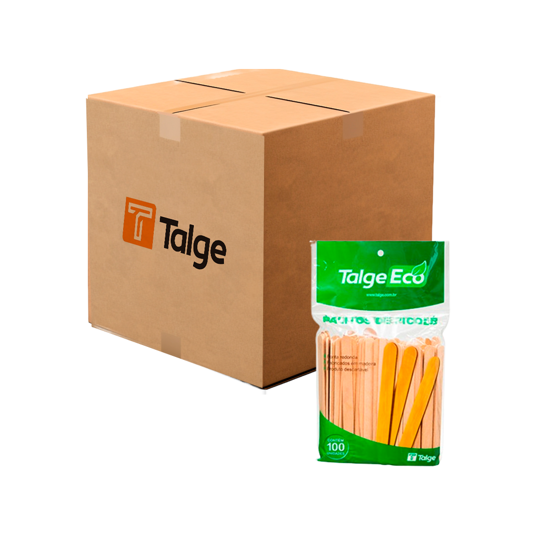 Imagem do produto Palito Picole Com 100 Caixa/50 (talge)