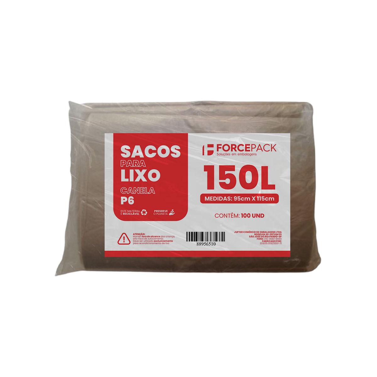 Imagem do produto Saco Lixo Canela 150l Com 100 P6 Forcepack