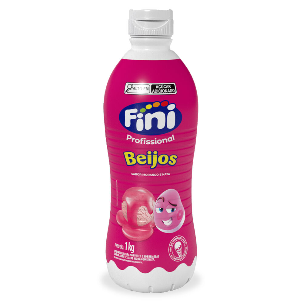 Imagem do produto Calda Para Sorvete 1kg Fini - Beijos
