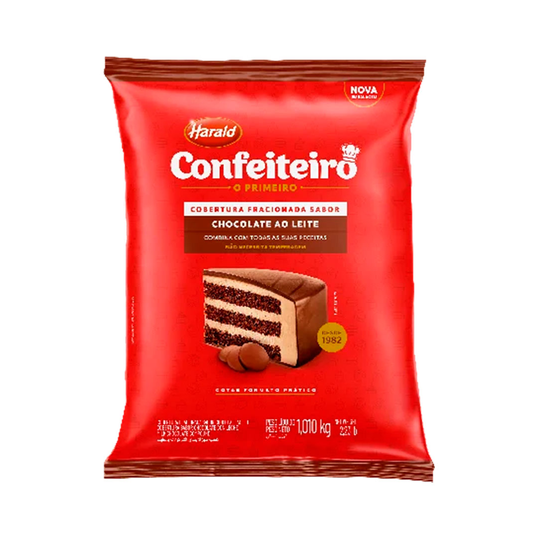 Imagem do produto Cobertura Gotas Harald Confeiteiro 1,010K - Ao Leite