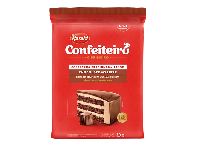 Imagem do produto Cobertura Barra Harald Confeiteiro 5Kg - Ao Leite
