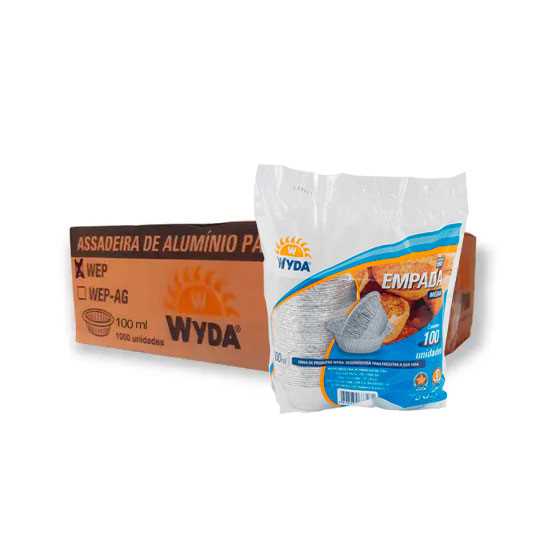 Imagem do produto Assadeira para Empada 100ml Wyda Cx/5 Un