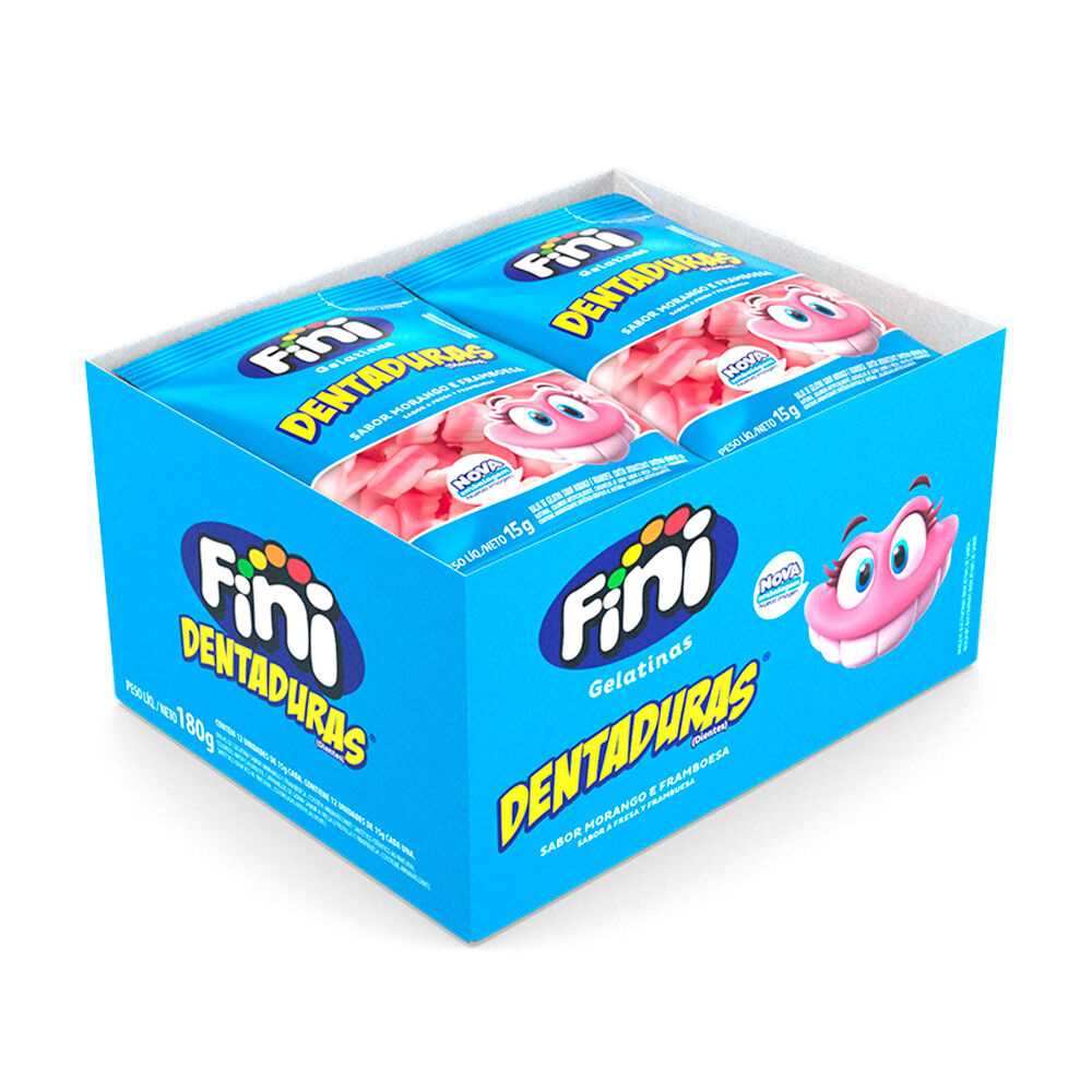 Imagem do produto Bala De Gelatina Fini 15g - Dentadura