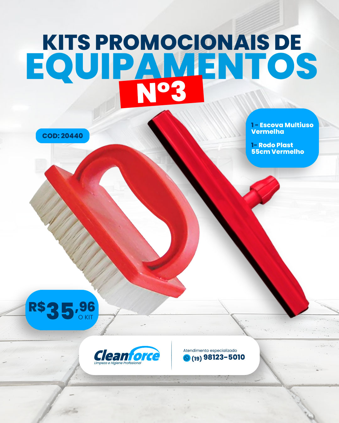 Imagem do produto Kit Cleanforce 3
