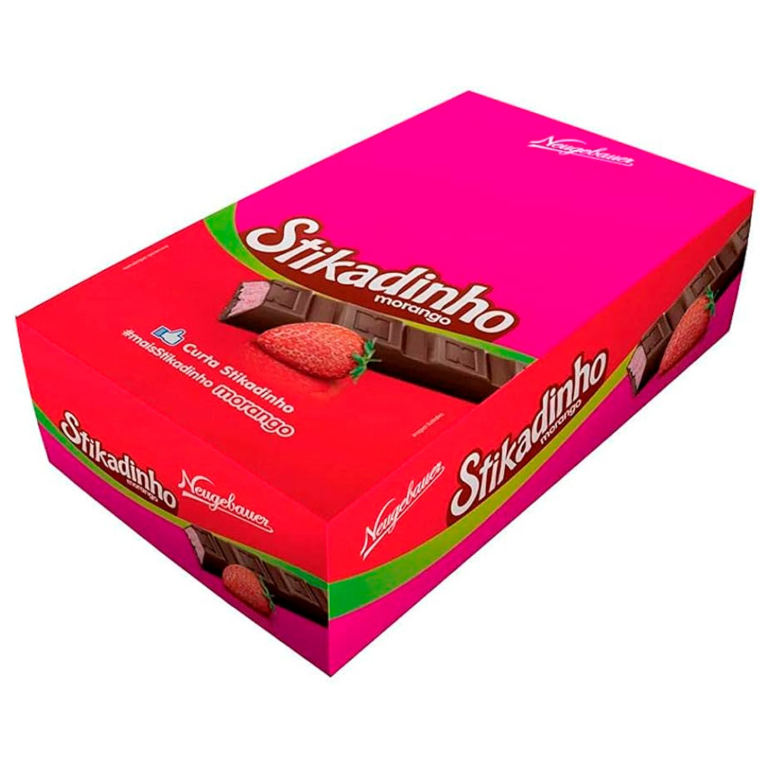 Imagem do produto Chocolate Stikadinho Morango 123g