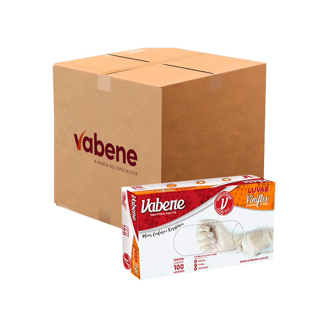 Imagem do produto Luva Viniflex Translucida C/100 Vabene - P