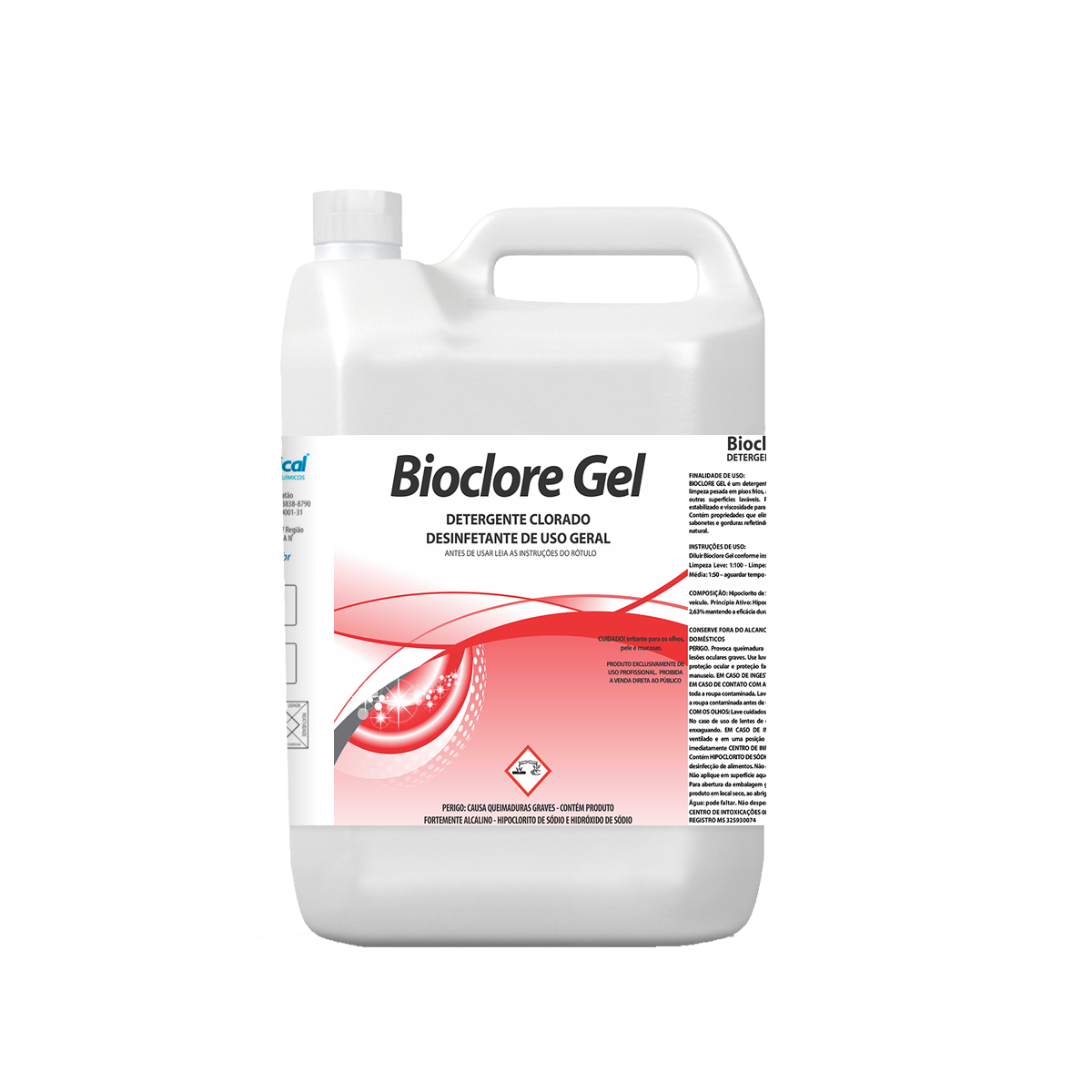 Imagem do produto Detergente Clorado Bioclore Gel 5L