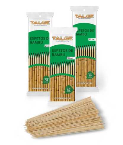 Imagem do produto Espeto Bambu 25cm Talge A Granel