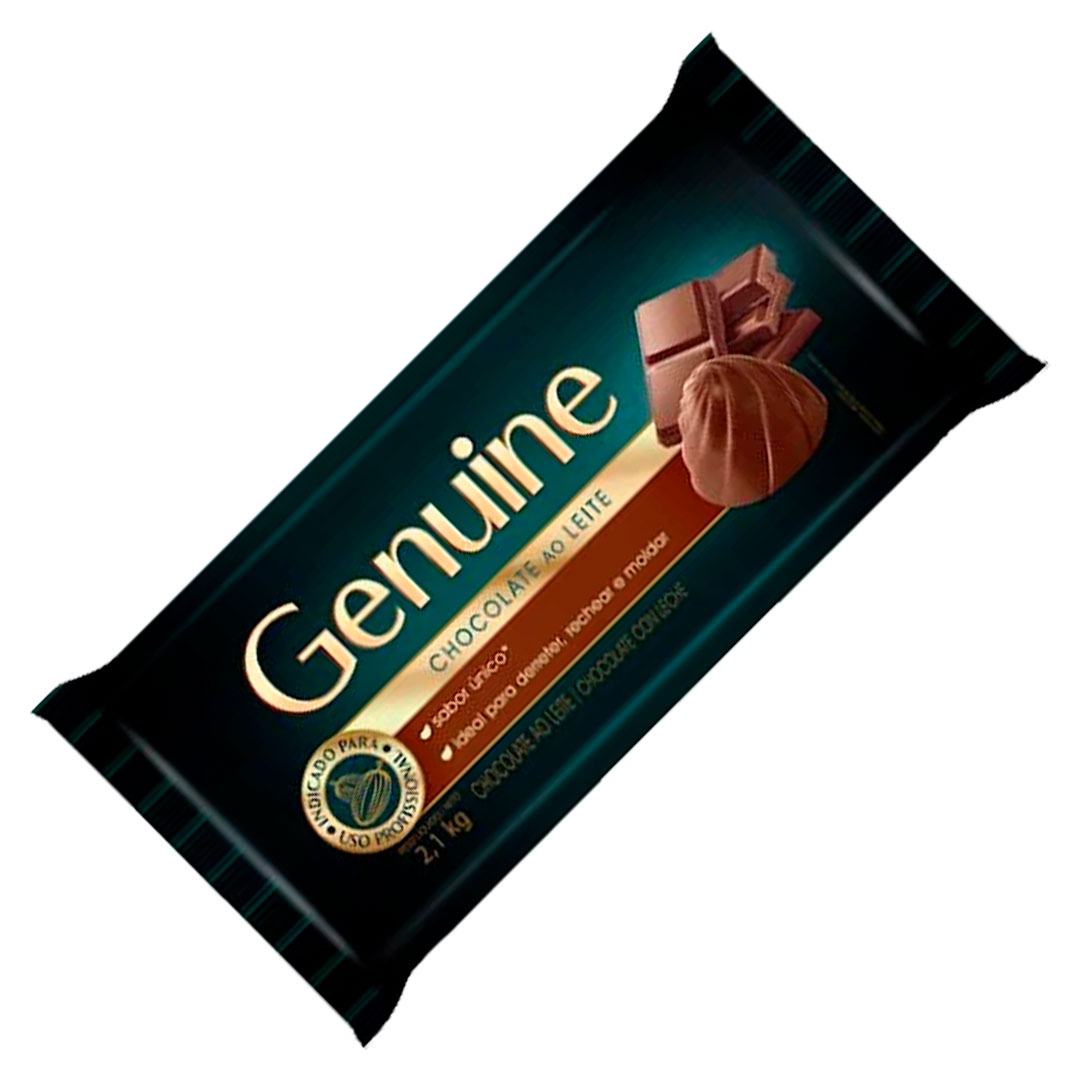 Imagem do produto Chocolate Barra Genuine 2,1Kg - Ao Leite
