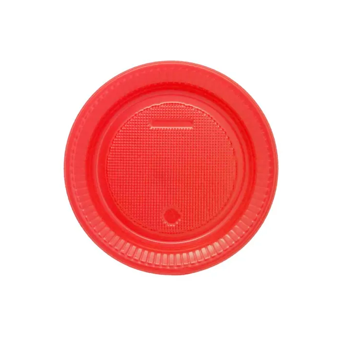 Imagem do produto Prato Plástico Pr 15 50x10 Bello Festa - Vermelho Perolado