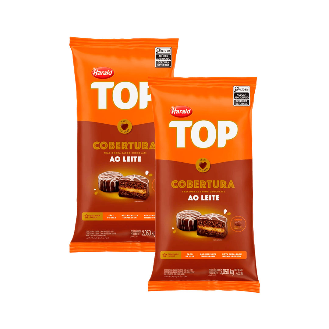 Imagem do produto Cobertura Gotas Harald Top 2,05Kg - Ao Leite