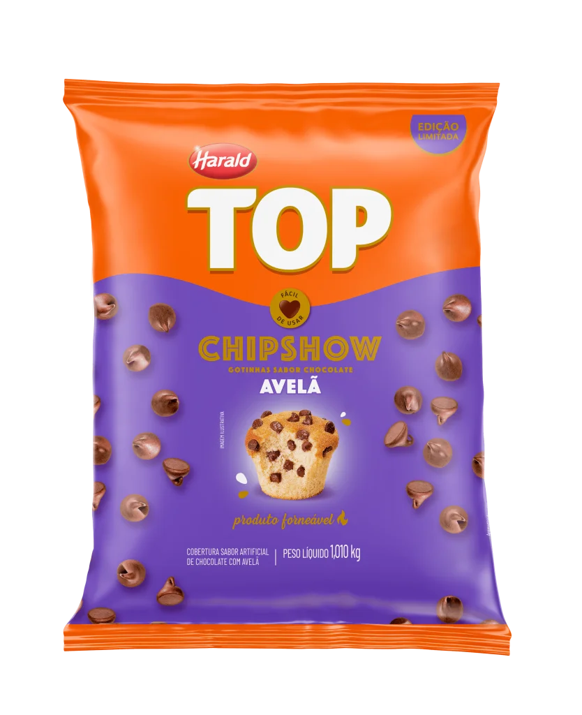 Imagem do produto Cobertura Chipshow Harald 1,010kg - Chocolate com Avelã