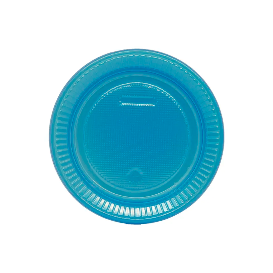 Imagem do produto Prato Plástico Pr 15 50x10 Bello Festa - Azul Neon