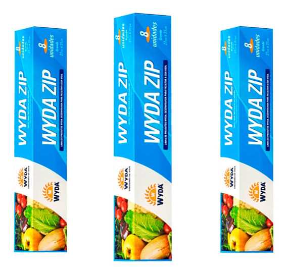 Imagem do produto Saco Poliet. C/Fechamento Hermético G C/8 Wyda Cx/25