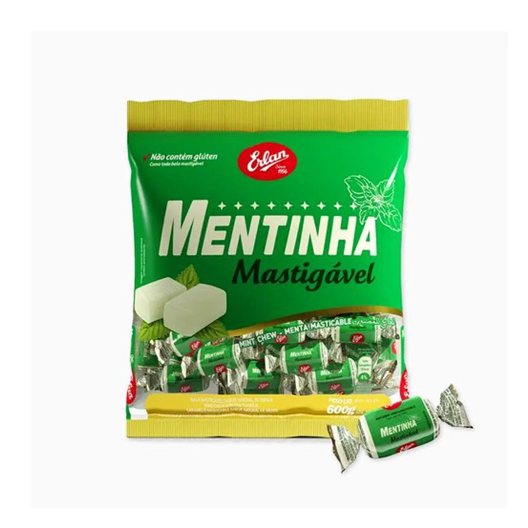 Imagem do produto Bala Mastigavel 500g Erlan - Menta