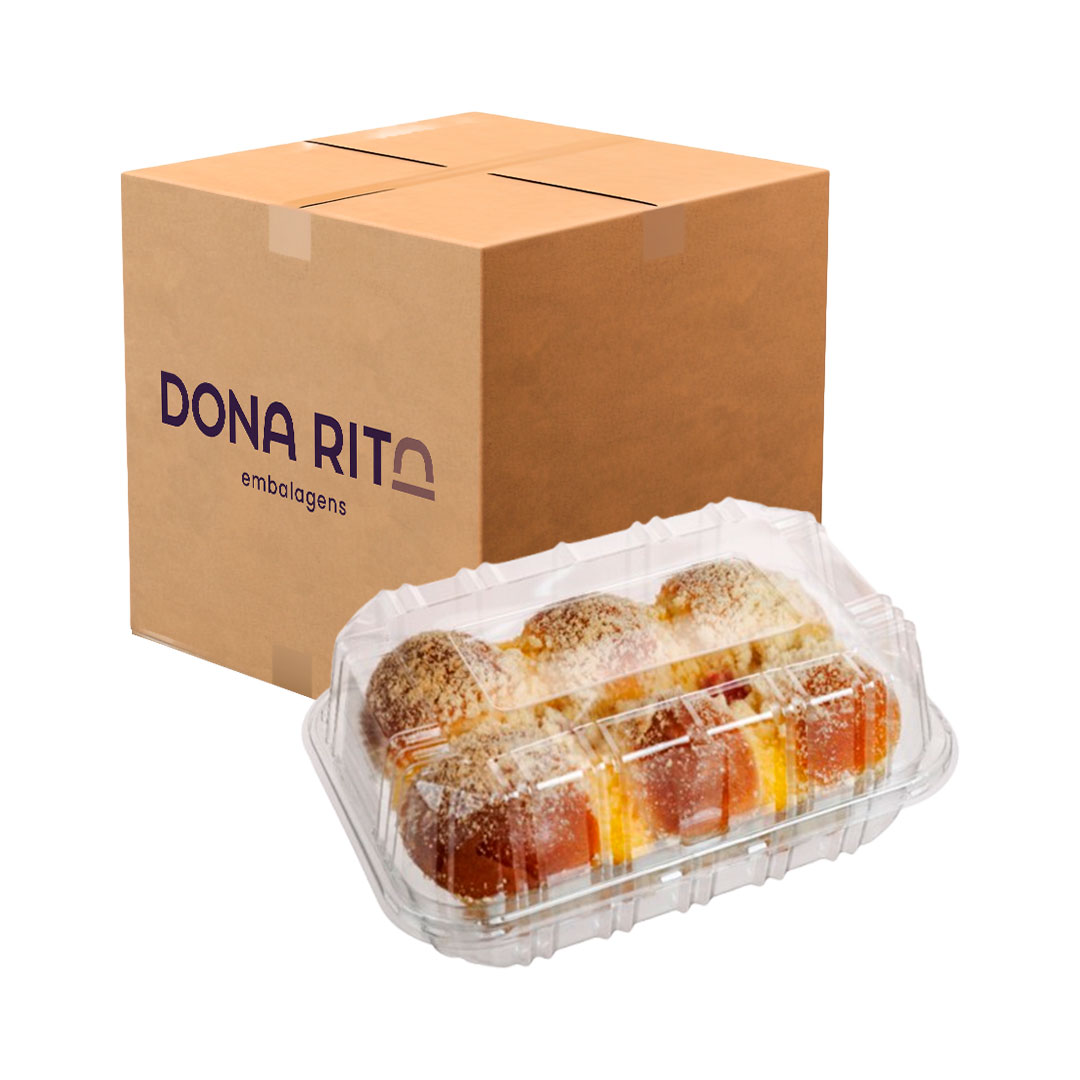 Imagem do produto Da 20 Dona Rita Pote Retangular Caixa Com 100 Unidades