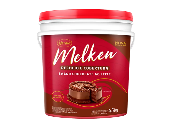 Imagem do produto Recheio e Cobertura Melken 4,5kg - Ao Leite