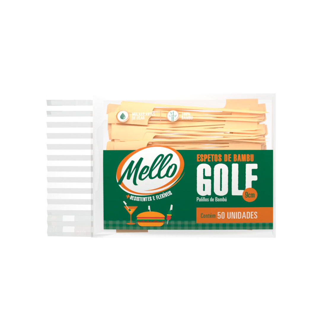 Imagem do produto Espeto Golf De Bambu 9cm 25x50 Mello