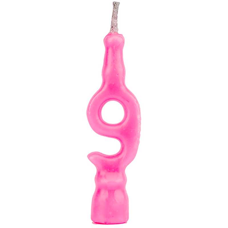 Imagem do produto Vela Aniversario Teimosa N9 Regina - Rosa