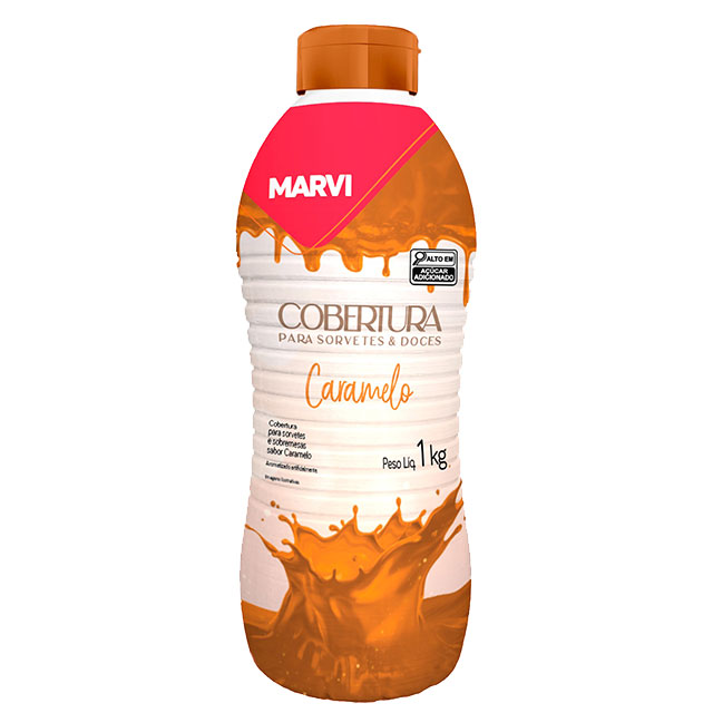 Imagem do produto Cobertura Para Sorvete Marvi 1kg - Caramelo