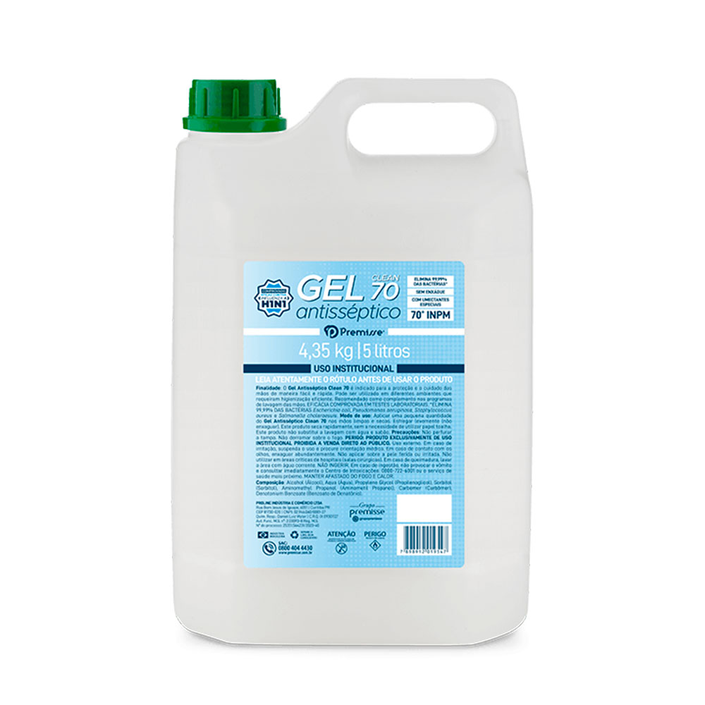 Imagem do produto Gel Clean Antisseptico Premisse 5 L