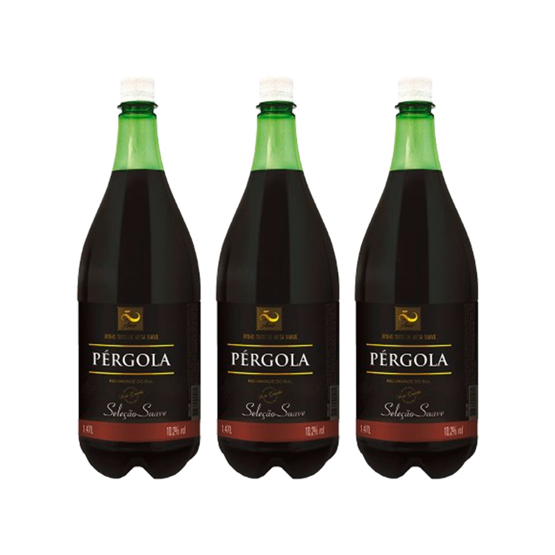 Imagem do produto Vinho Tinto Suave Pergola Pet 1,47L