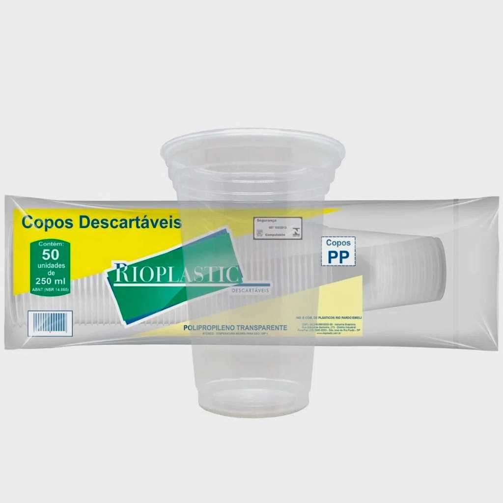 Imagem do produto Copo 250ml Pp Rioplastic C/50 Cx/20