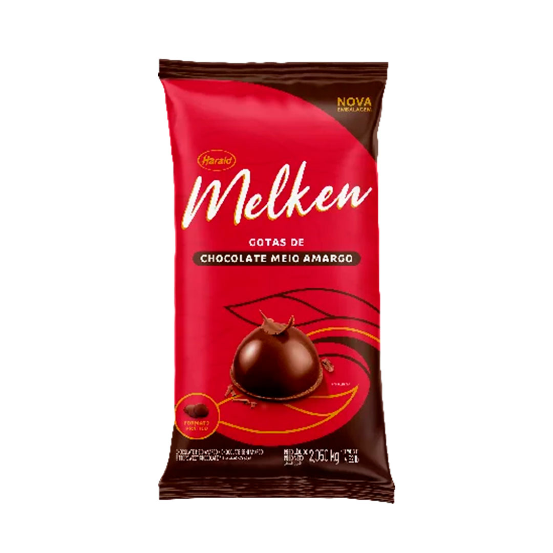 Imagem do produto Chocolate Gotas Melken 2,05Kg - Meio Amargo