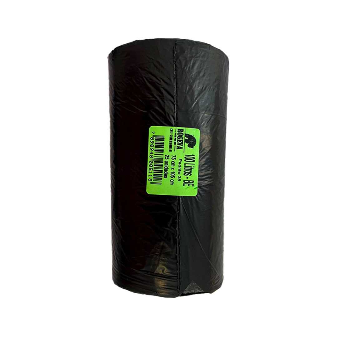 Imagem do produto Saco Lixo Rolo 100L Preto C/25 Rogeva